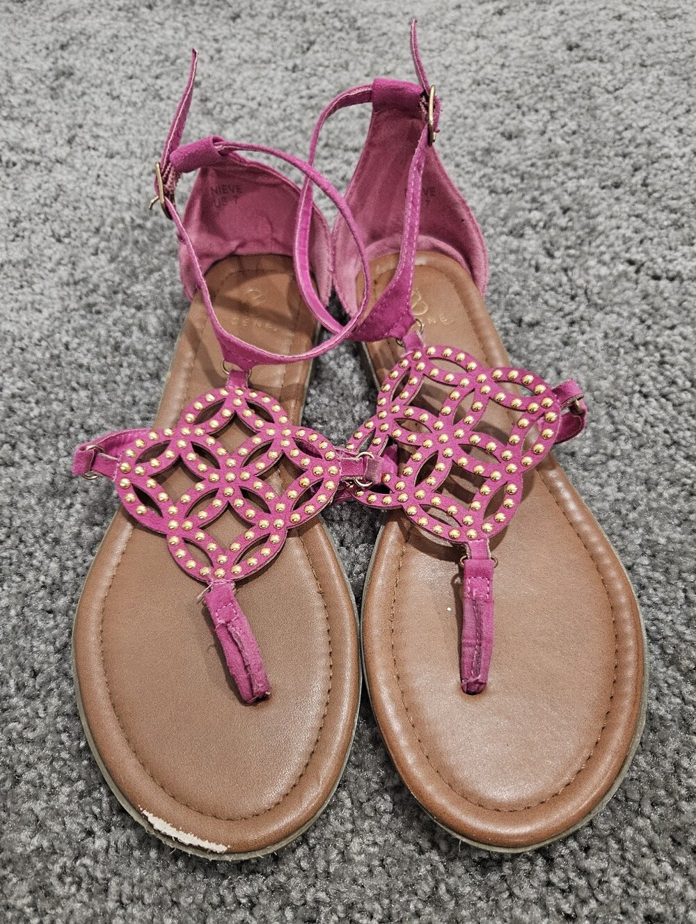 Shoe Dazzle Embellished Sandals, 7